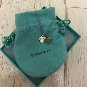 Tiffany & Co. return to mini heart silver blue ena